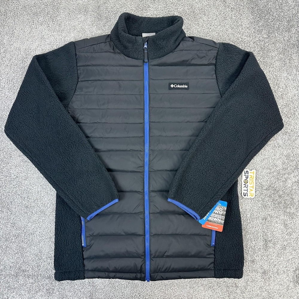 Columbia Jacket Mens Medium Black Juniper Peak TurboDown Hybrid Full Zip 590TD